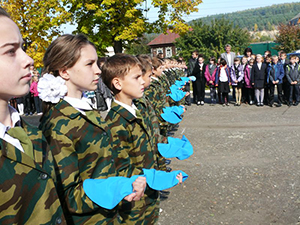 Юные кадеты школы № 4 имени Евгения Родионова приняли присягу