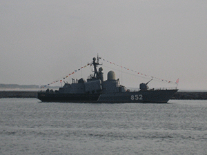 Ракетный катер «Кузнецк» принял участие  в военно-морском параде, посвященном Дню ВМФ