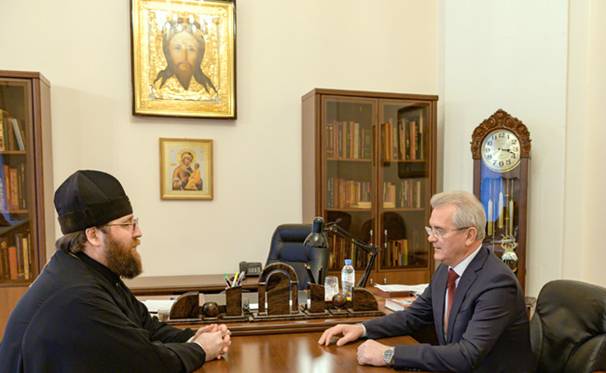 Пензенский губернатор проинформировал главу финуправления РПЦ о ходе восстановления собора