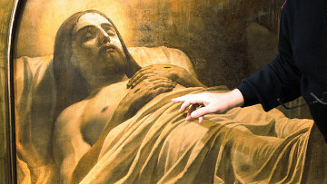 Фрагмент картины Карла Брюллова "Христос во гробе"