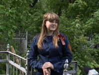 Полина Бычкова, боец отряда ОМОД