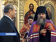 Владыка Вениамин поздравил Василия Бочкарева с Христовым Воскресеньем