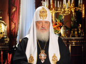 Предстоятель Русской Церкви выступил с Пасхальным обращением к телезрителям