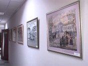 В художественной школе №1 открыта выставка картин на тему истории становления сурского края