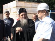 Василий Бочкарев посетил строительную площадку Спасского кафедрального собора