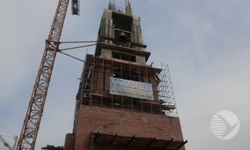 В Пензе поднимут купол и крест на колокольню Спасского собора