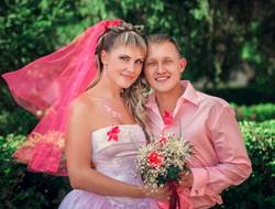 Розовая свадьба Воронковых