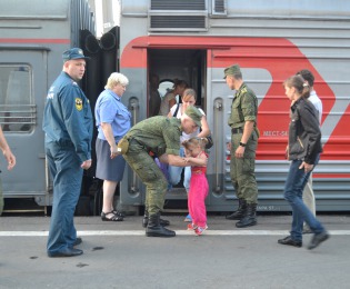  В Пензу прибыл поезд с украинскими беженцами